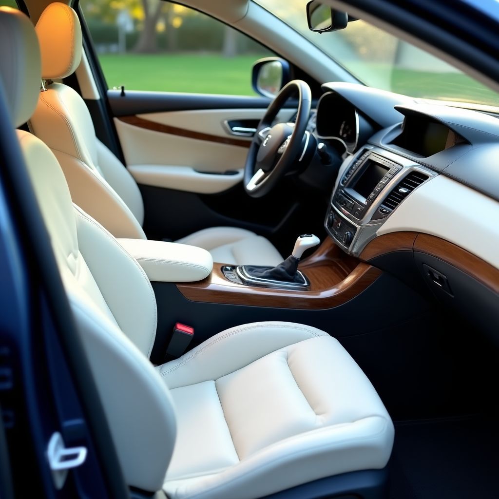 Interiér vozidla po kompletním čištění